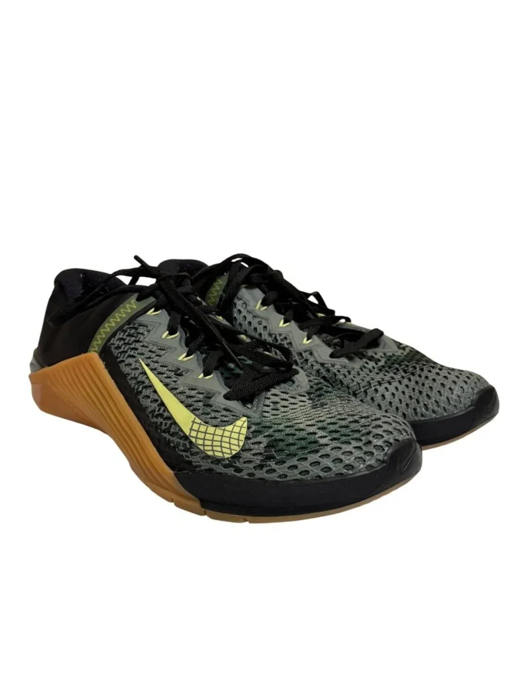 Nike Metcon 6 Green Black Camo Training Shoes CK93882-032 Mens US 7 EU 40